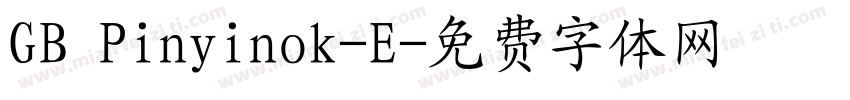 GB Pinyinok-E字体转换